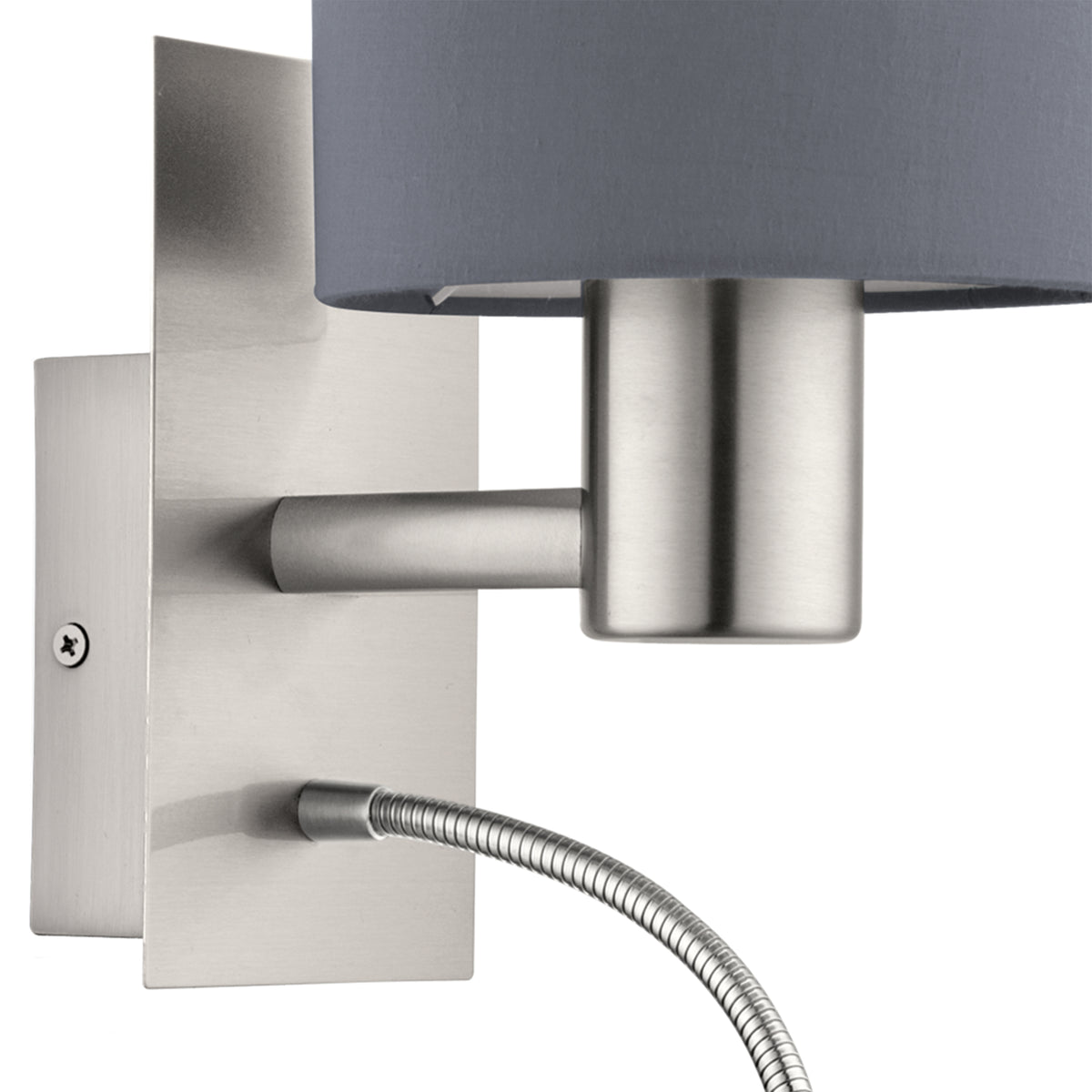 Pasteri Grey Wall Light with Spotlight