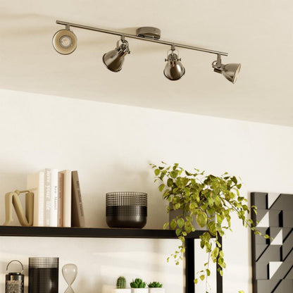 Seras 4-Spot Antique Nickel Spotlight Bar