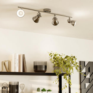 Seras 4-Spot Antique Nickel Spotlight Bar