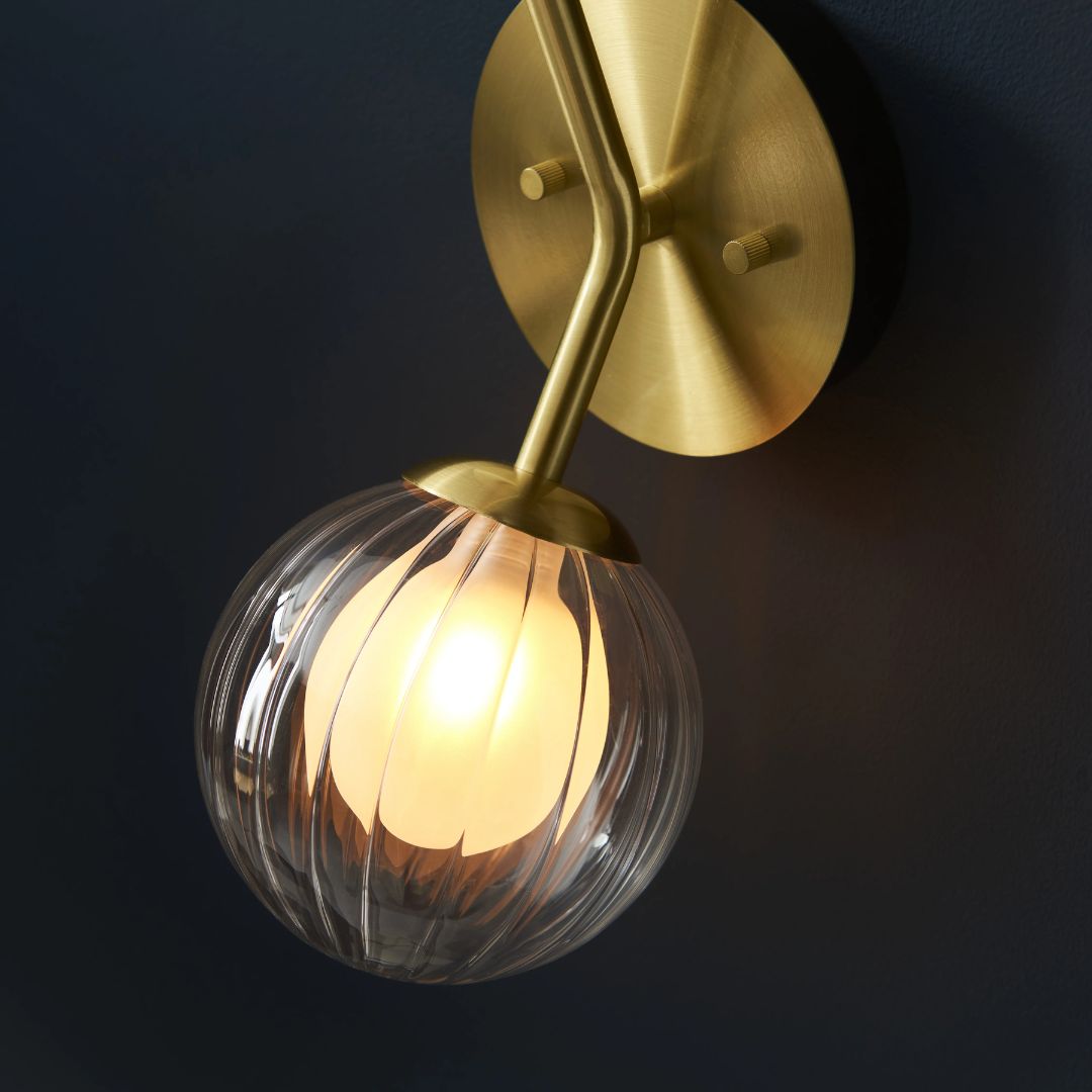 Udo 2 Light Satin Brass Wall Light
