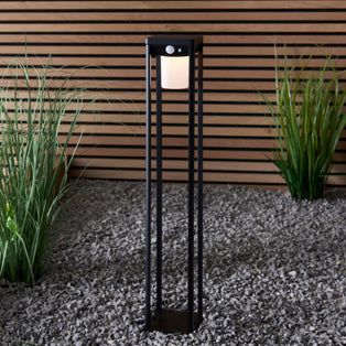 Hallam Matte Black IP44 LED Outdoor Post Large