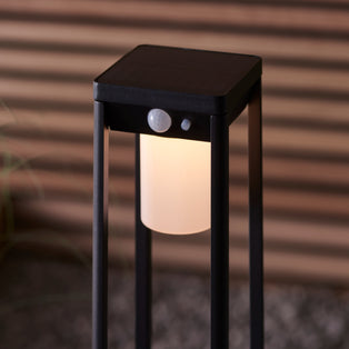 Hallam Matte Black IP44 LED Outdoor Post Large