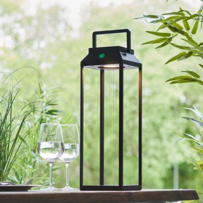 Linterna Large LED PIR Outdoor Black Lantern