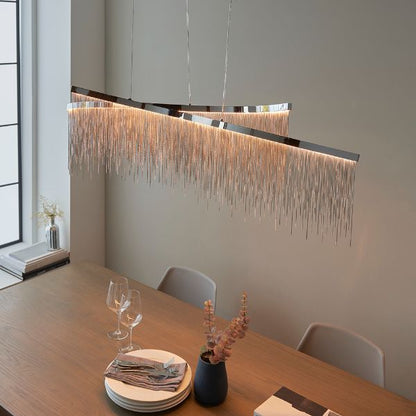 Orphelia 2-Light Polished Chrome LED Ceiling Pendant