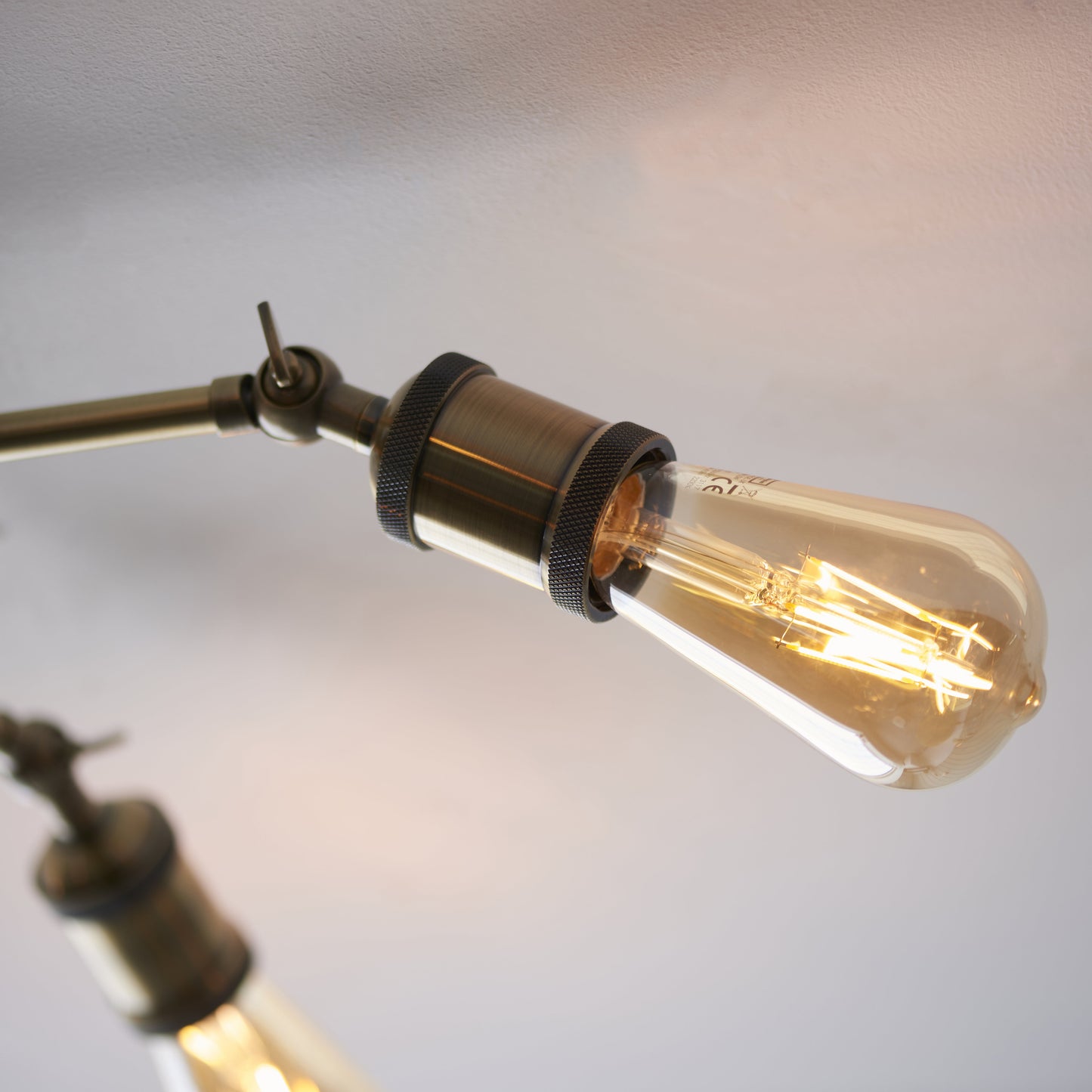Hal 5 Light Semi Flush Antique Brass