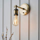 Hal Antique Brass Industrial Wall Light