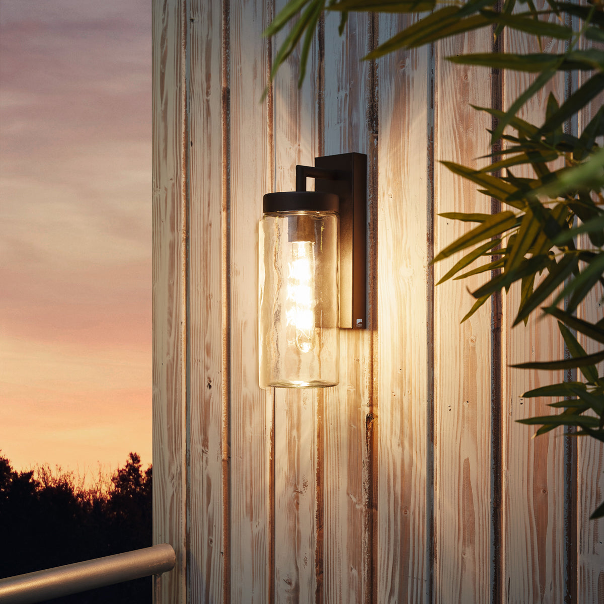 Bovolone Black Outdoor Wall Light