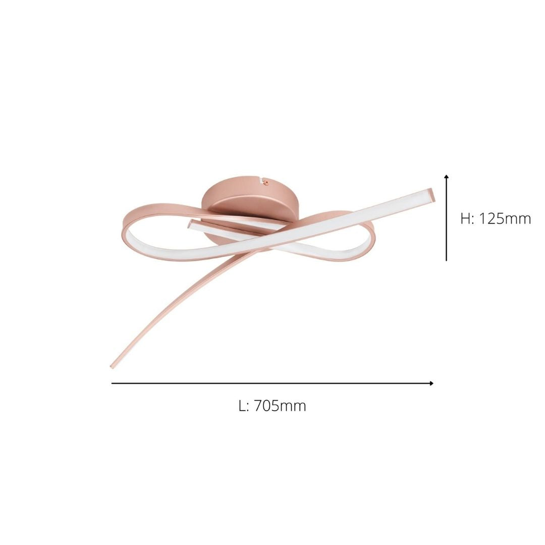 Palozza LED Semi Flush Ceiling Light
