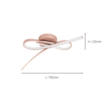 Palozza LED Semi Flush Ceiling Light