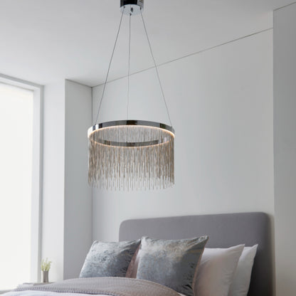 Zelma Colour Changing Polished Chrome LED Ceiling Pendant