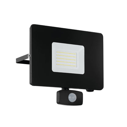 Faedo Outdoor PIR Flood Light Black