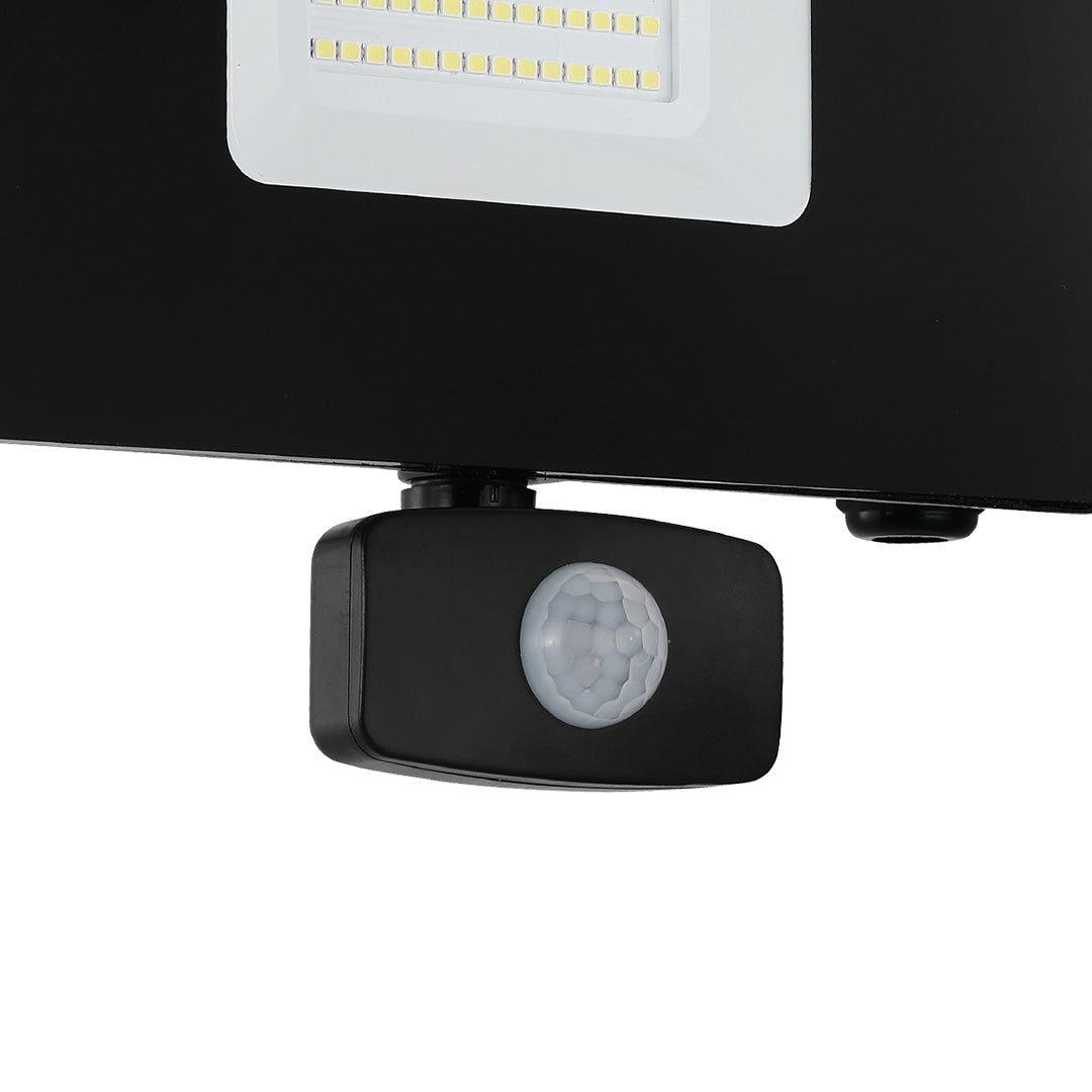 Faedo Outdoor PIR Flood Light Black