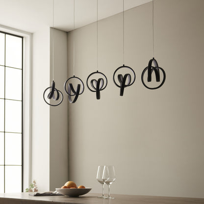Cosma 5 Light Bar Pendant Black