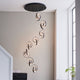 Cosma 8 Light Matt Black LED Multidrop Pendant Ceiling Light