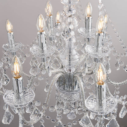 Clarence 12 Light Crystal Chandelier
