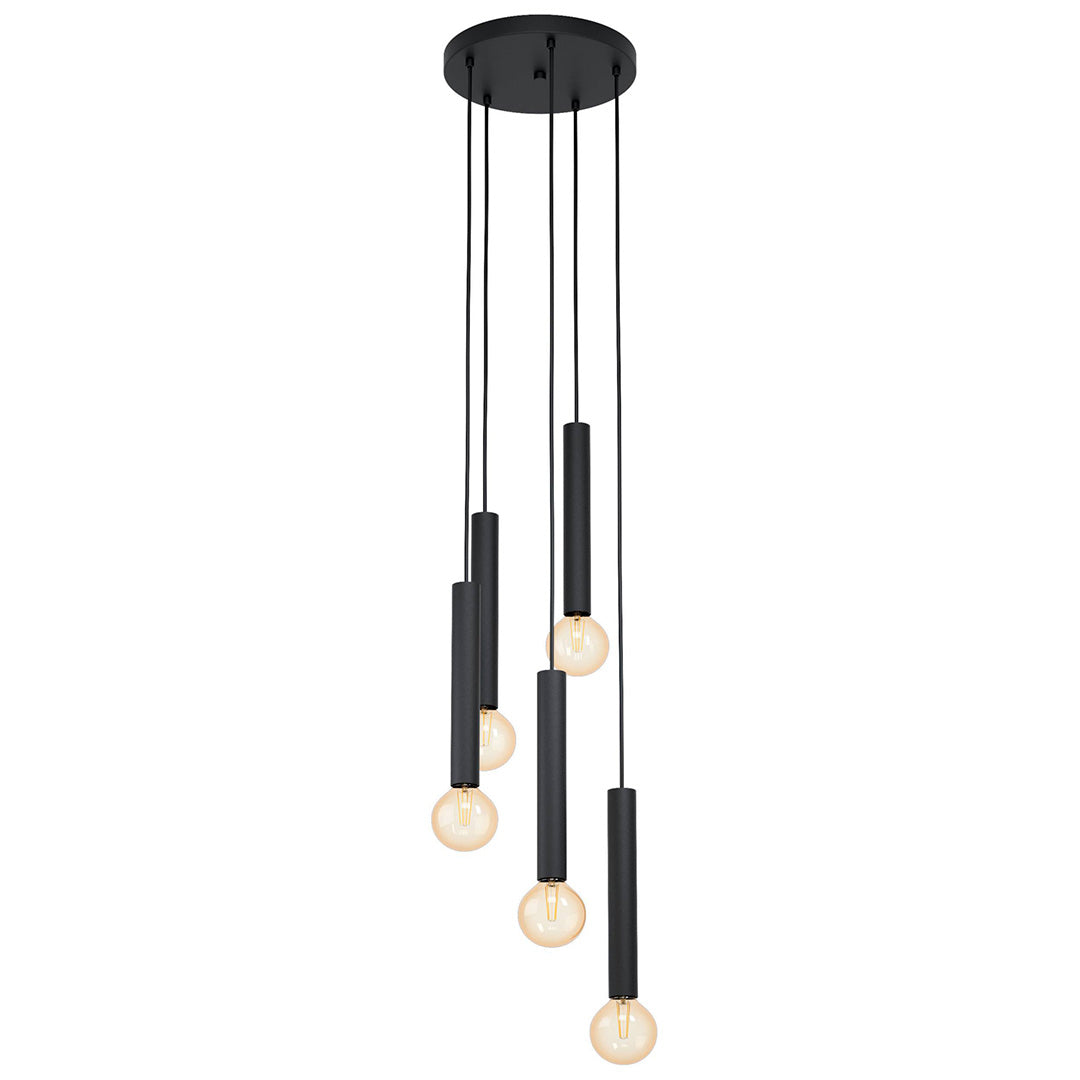 Cortenova 5 Light Matte Black Ceiling Pendant