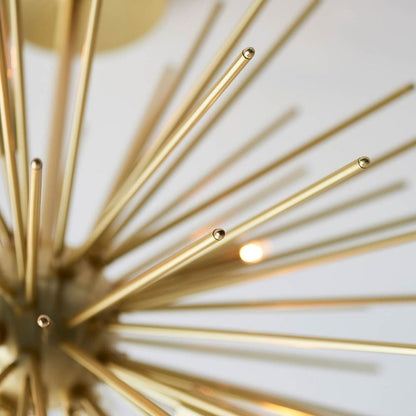 Orta 6 Light Gold Semi Flush Ceiling Light