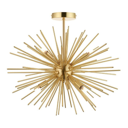 Orta 6 Light Gold Semi Flush Ceiling Light