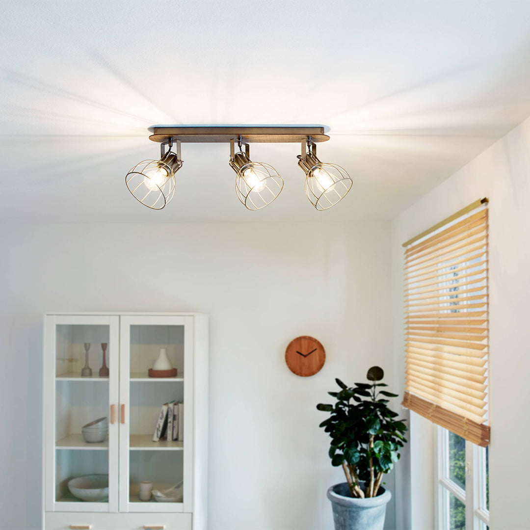 Sambatello Bronze 3 Light Spotlight Bar