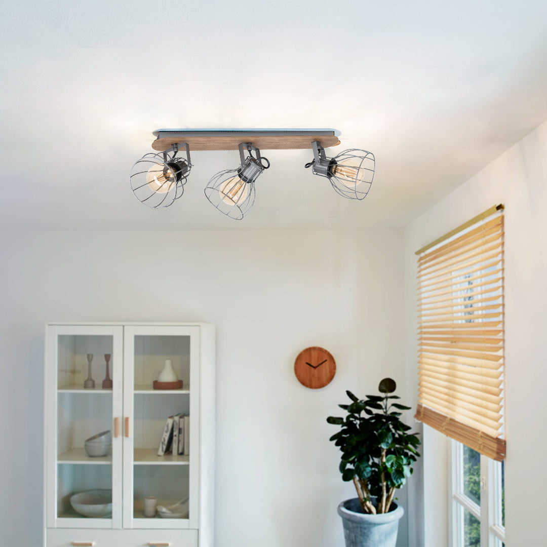 Sambatello Bronze 3 Light Spotlight Bar