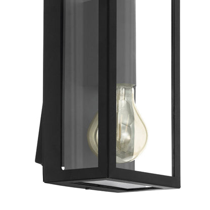 Alamonte 2-Light Black Outdoor Wall Light