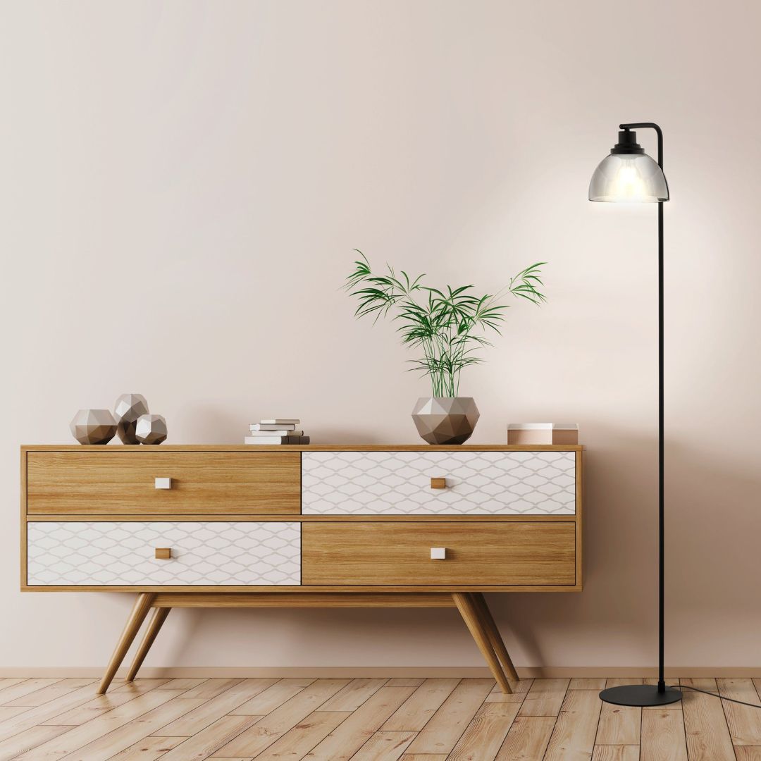 Beleser Black Floor Lamp