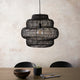 Vanda Rattan Black Ceiling Pendant
