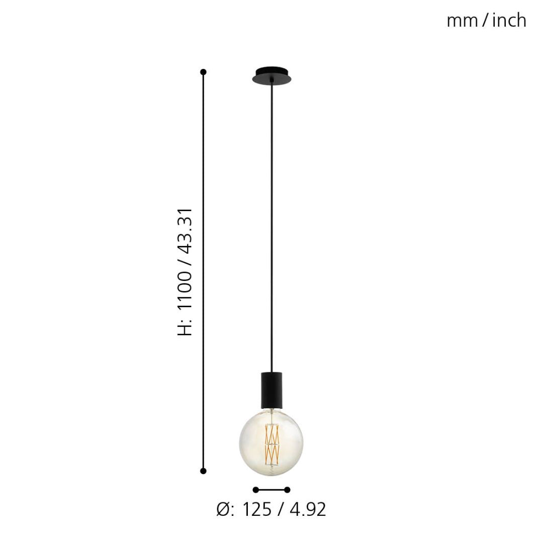Pozueta Black Pendant