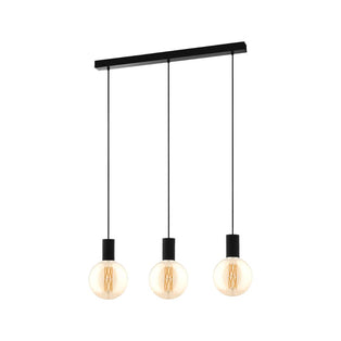 Pozueta 3-Light Black Ceiling Pendant Light