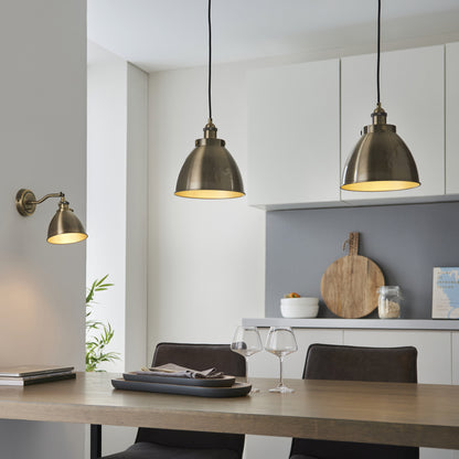 Franklin Small Pendant Antique Brass