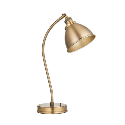 Franklin Antique Brass Resto-Style Desk Table Lamp