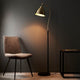 Franklin Black & Antique Brass Task Floor Lamp