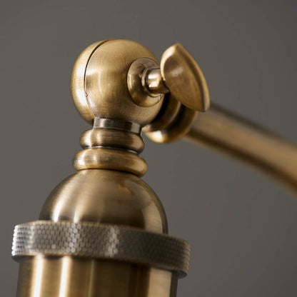 Franklin Black & Antique Brass Task Floor Lamp