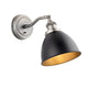 Franklin Pewter Adjustable Wall Light