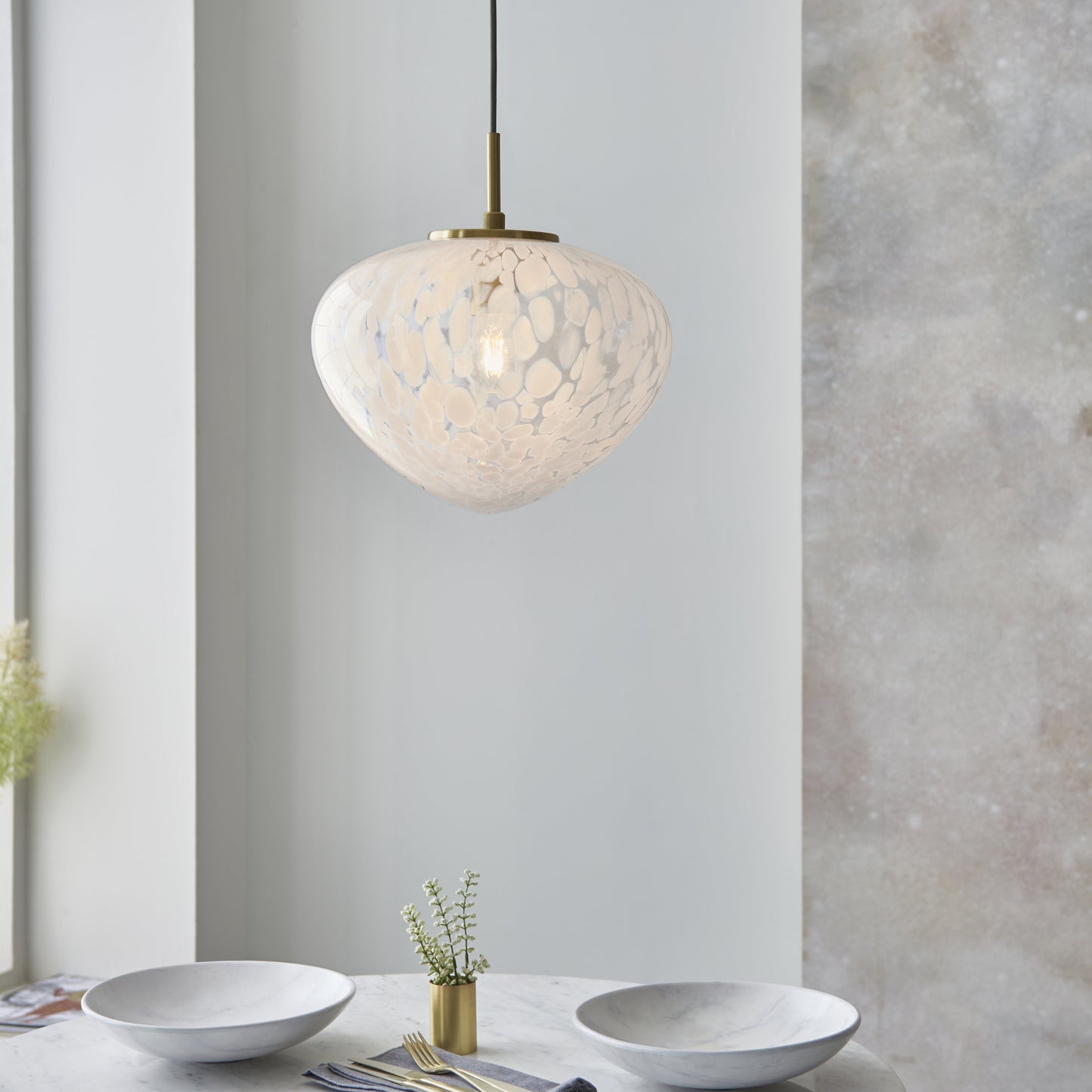 Mali 1 Light Pendant Satin Brass