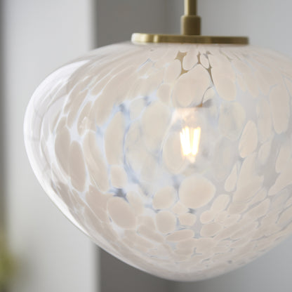 Mali 1 Light Pendant Satin Brass