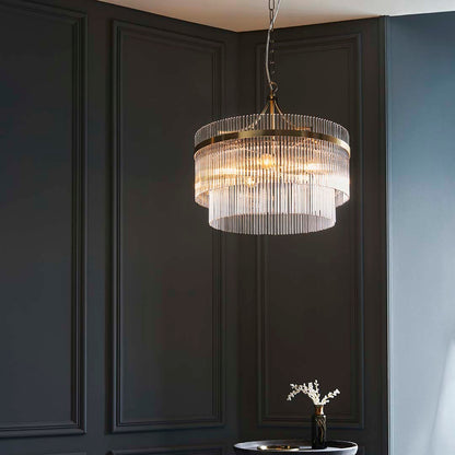 Marietta 5 Light Antique Brass Pendant Ceiling Light