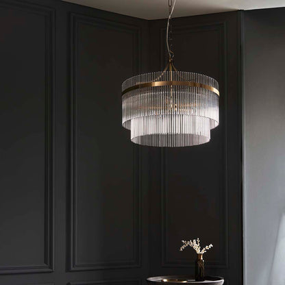 Marietta 5 Light Antique Brass Pendant Ceiling Light