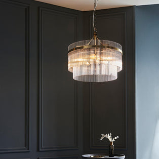 Marietta 5 Light Antique Brass Pendant Ceiling Light
