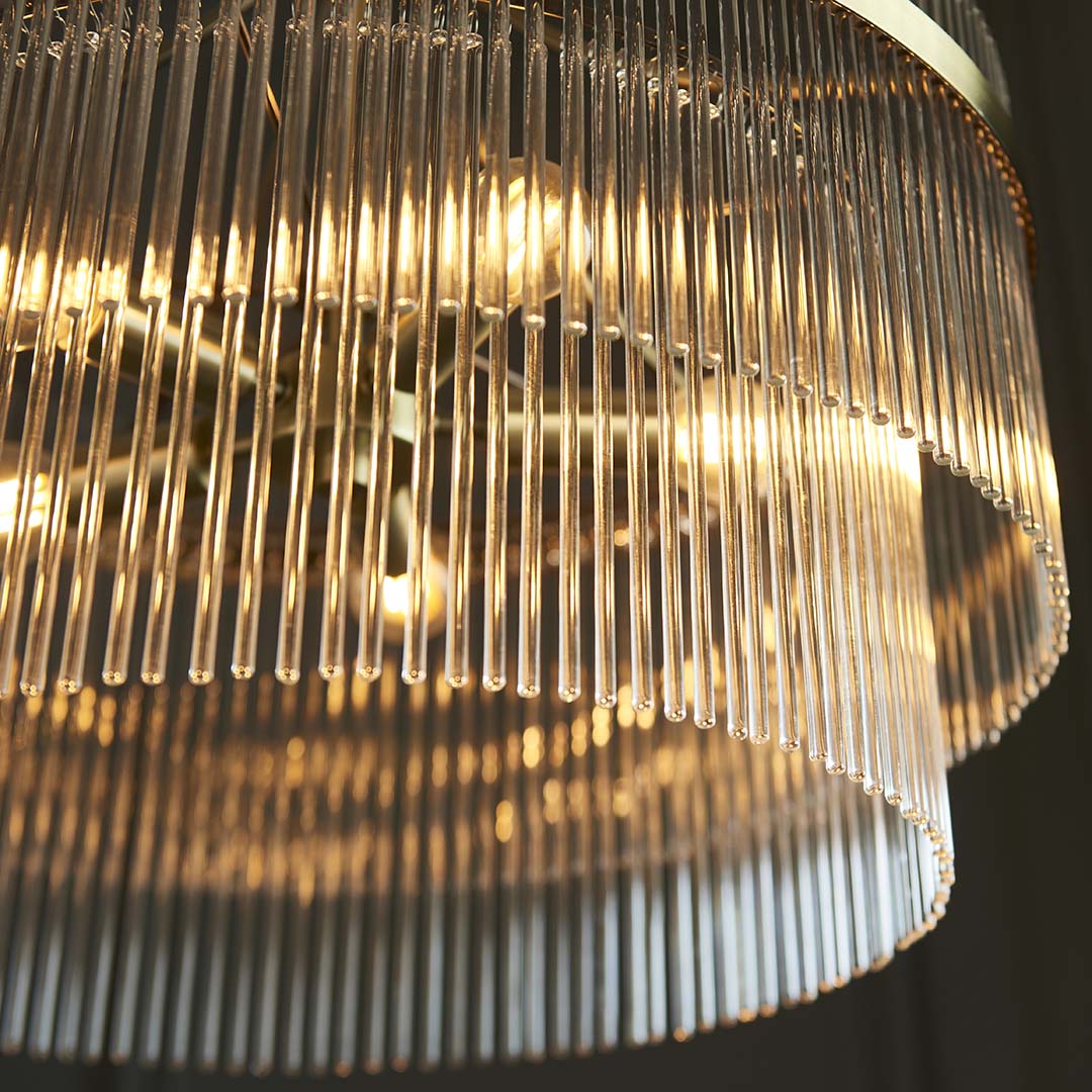 Marietta 5 Light Antique Brass Pendant Ceiling Light