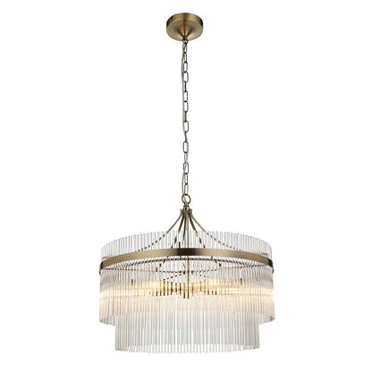 Marietta 5 Light Antique Brass Pendant Ceiling Light