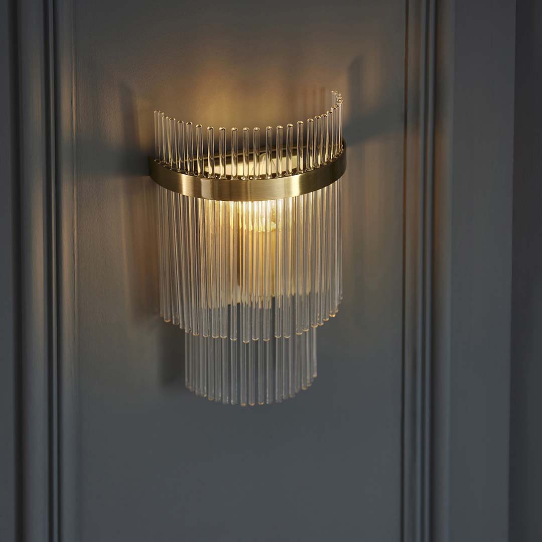 Marietta Antique Brass Wall Light