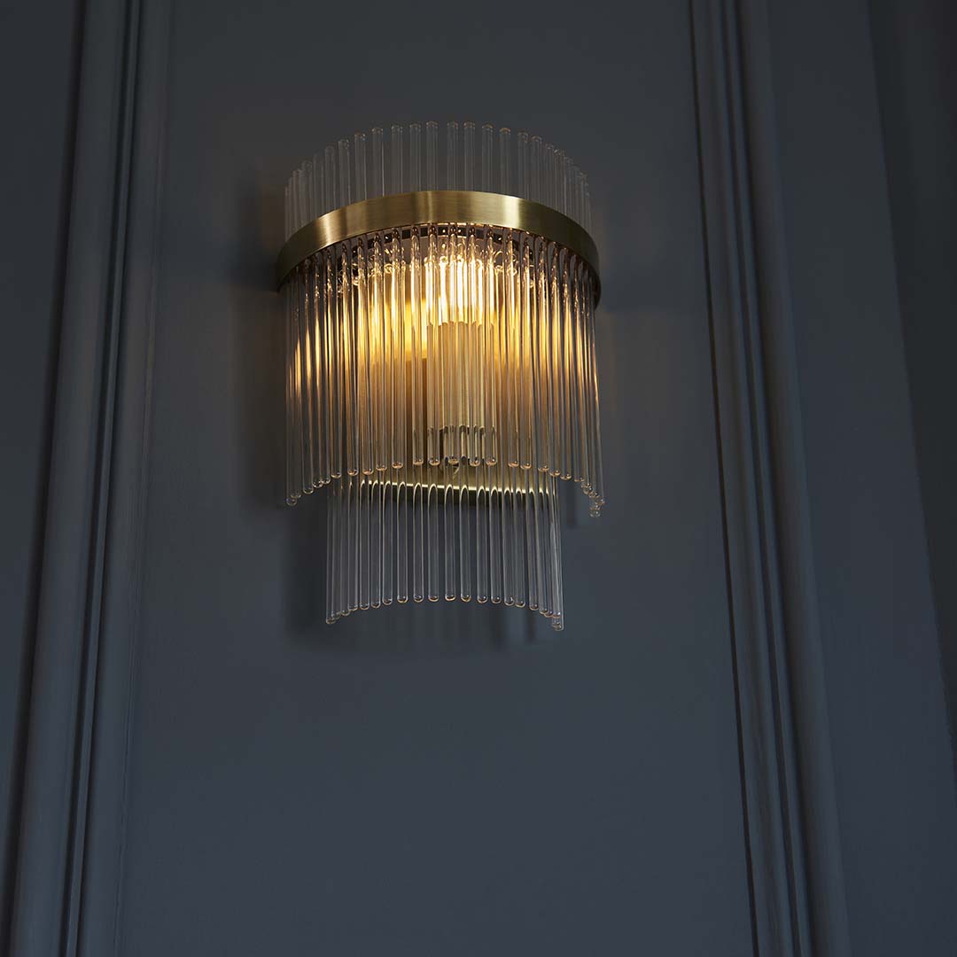 Marietta Antique Brass Wall Light