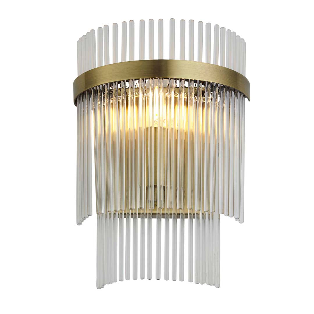 Marietta Antique Brass Wall Light