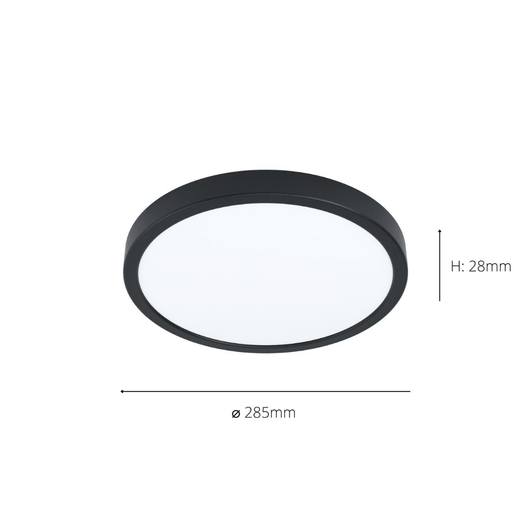 Fueva LED Flush IP44 Circular Ceiling Light