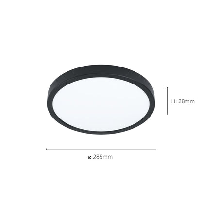 Fueva LED Flush IP44 Circular Ceiling Light