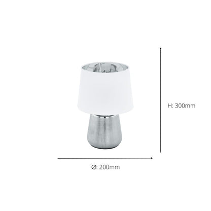 Manalba Silver Table Lamp