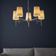 Obasi 5-Light Nickel Shaded Chandelier