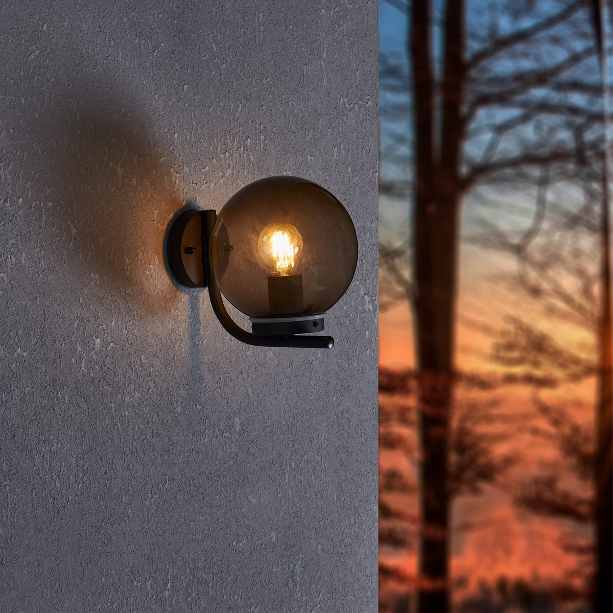 Taverna Black Outdoor Wall Light