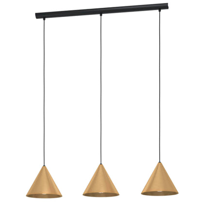 Narices Brass 3 Light Bar Pendant